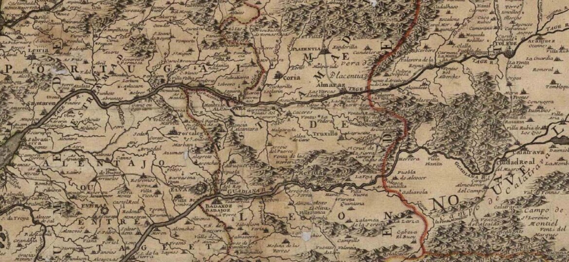 MAPA EXTREMADURA-PORTUGAL