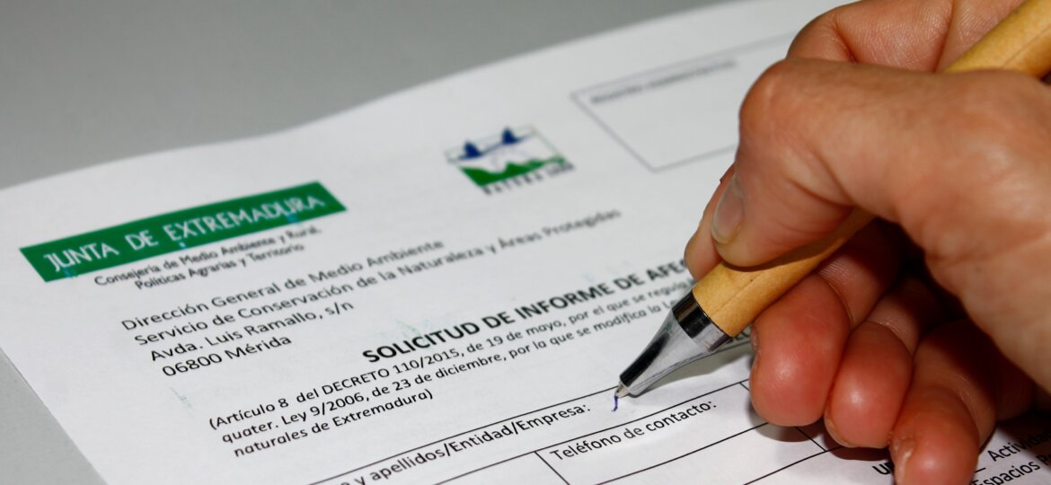 SOLICITUD DE INFORME DE AFECCIÓN